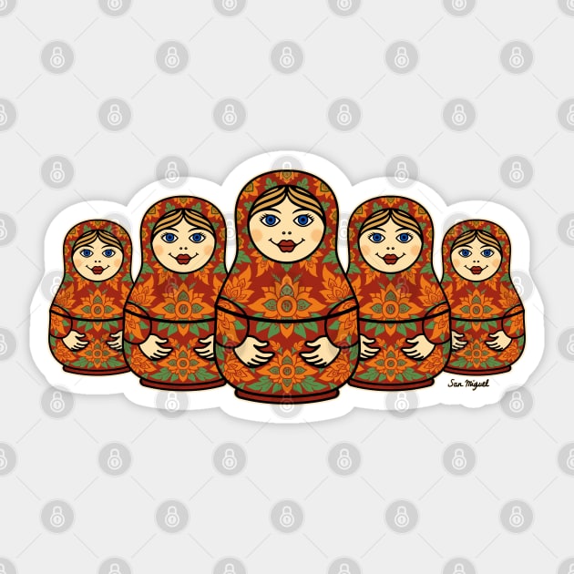 MATRYOSHKA DOLLS Sticker by boozecruisecrew